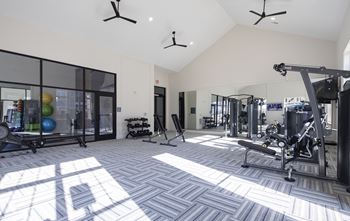 Club quality fitness center with strength training and cardio equipment